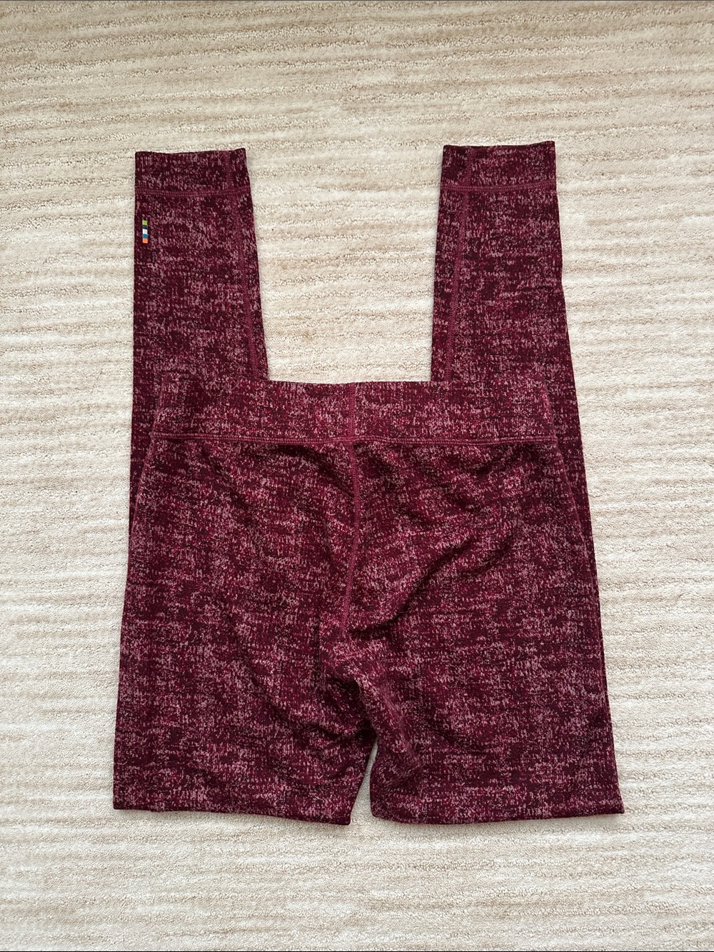 EUC Smartwool Merino 250 Bottom Base layer Merino Wool Fig (Red) Pattern Large - Picture 4 of 15